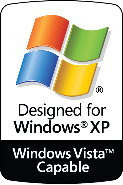 The "Windows Vista Capable" sticker 