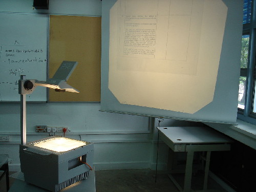 Picture of an overhead projector