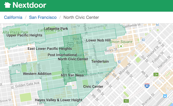 Map Of Nextdoor Neighborhoods Welcome To The Polygon: Contested Digital Neighborhoods And Spatialized  Segregation On Nextdoor | Computational Culture